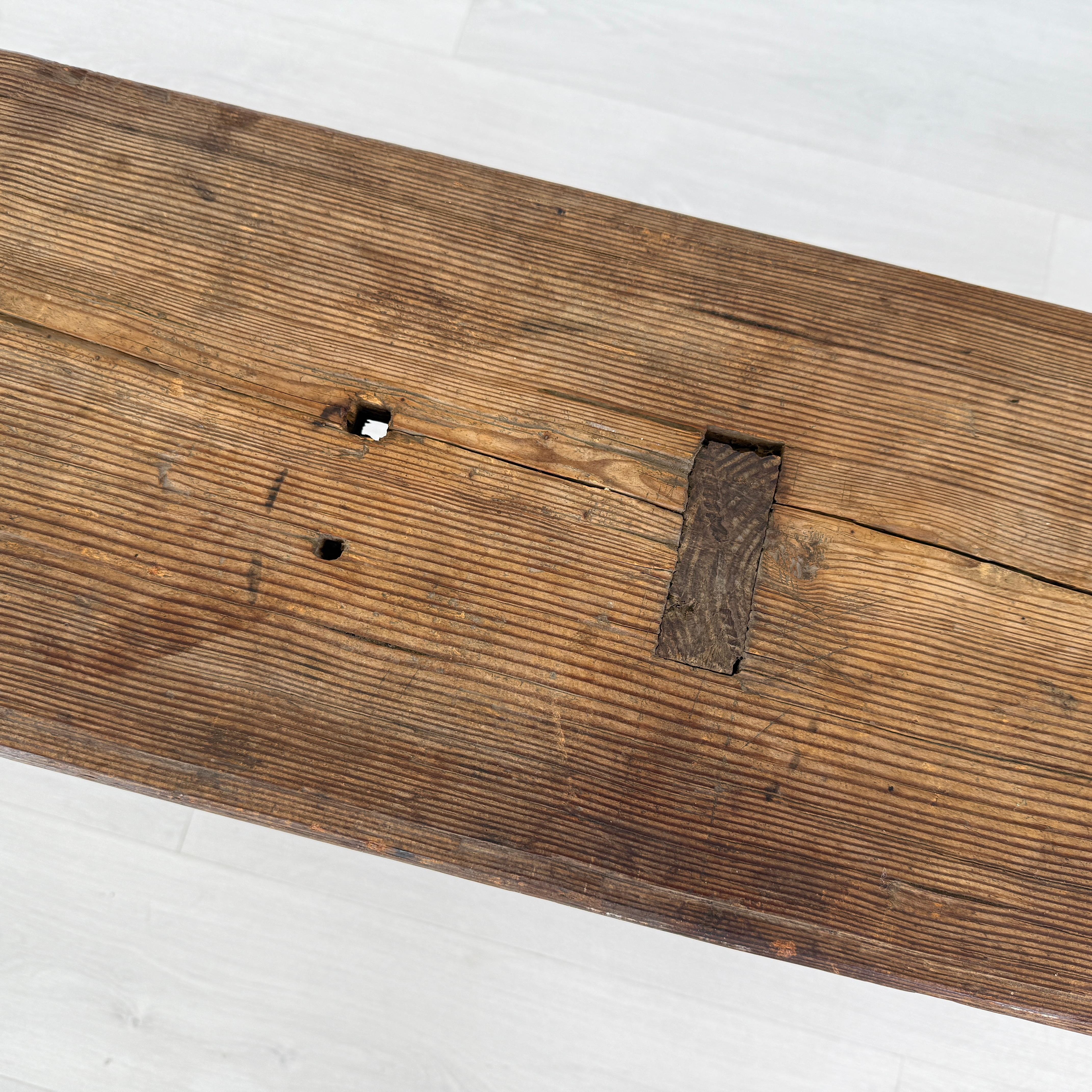 Antique French Oak Bench For Sale 3