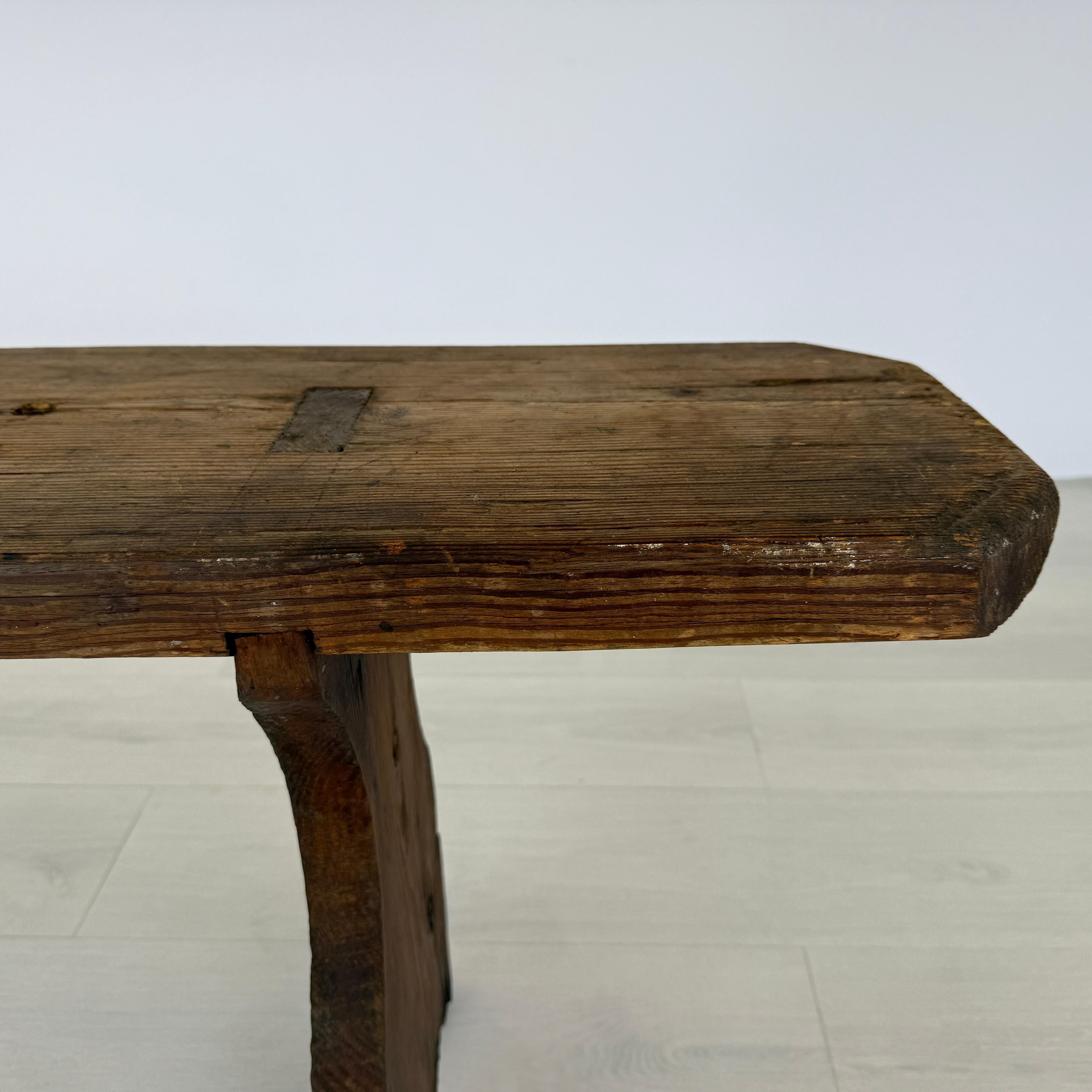 Antique French Oak Bench For Sale 4