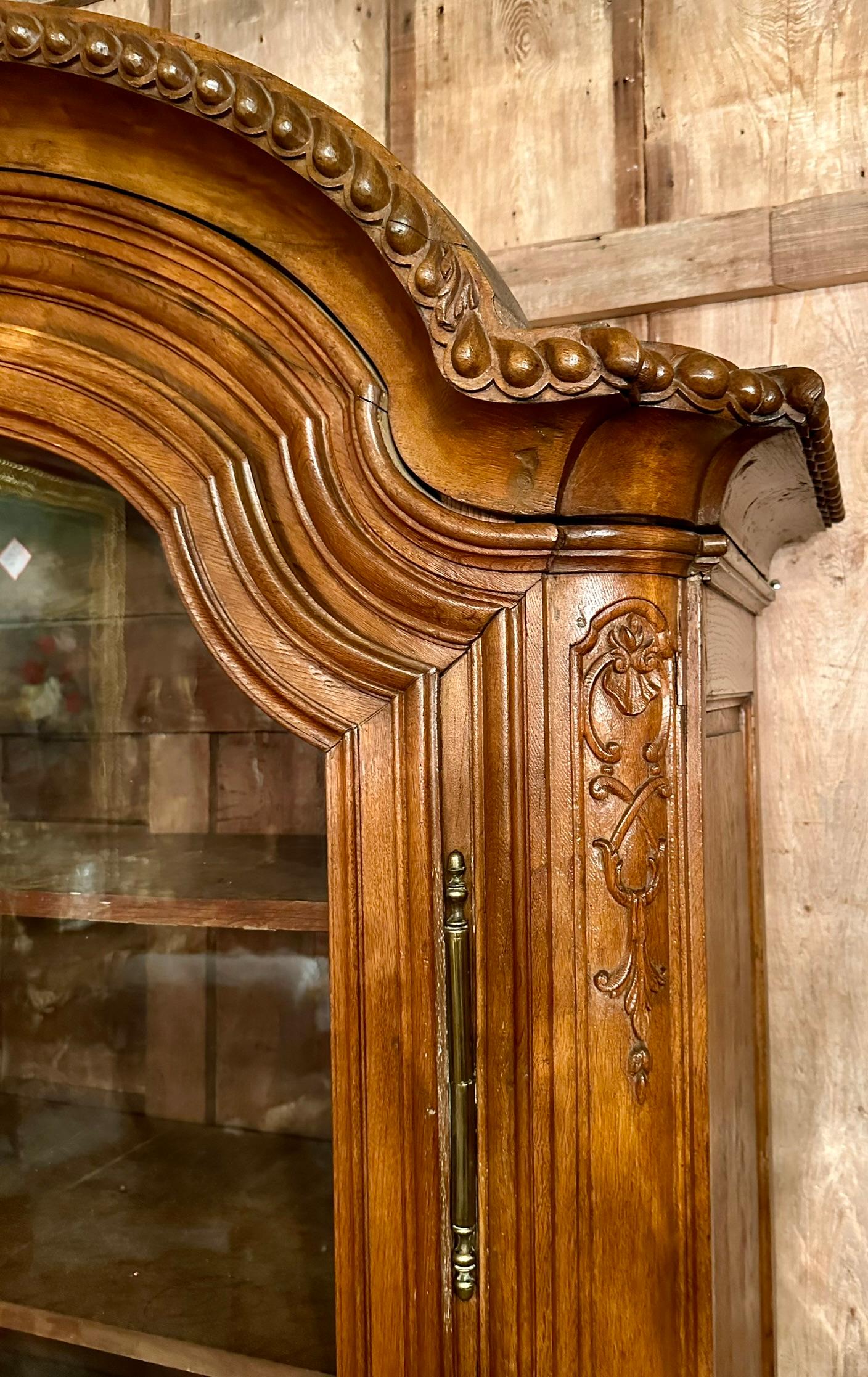 Antique French Oak Bibliothèque or Bookcase, Circa 1840. 1
