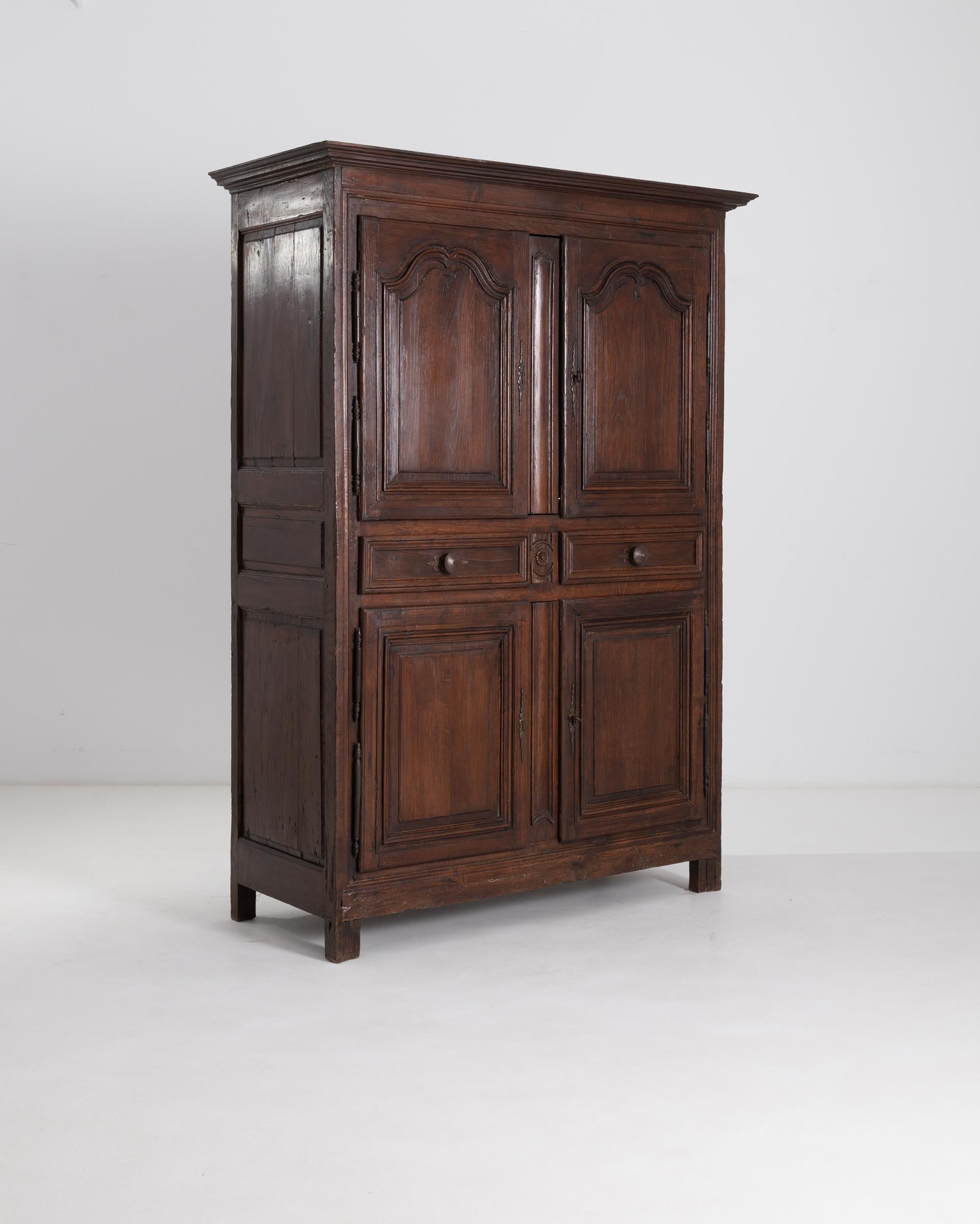 19th Century Antique French Oak Cabinet