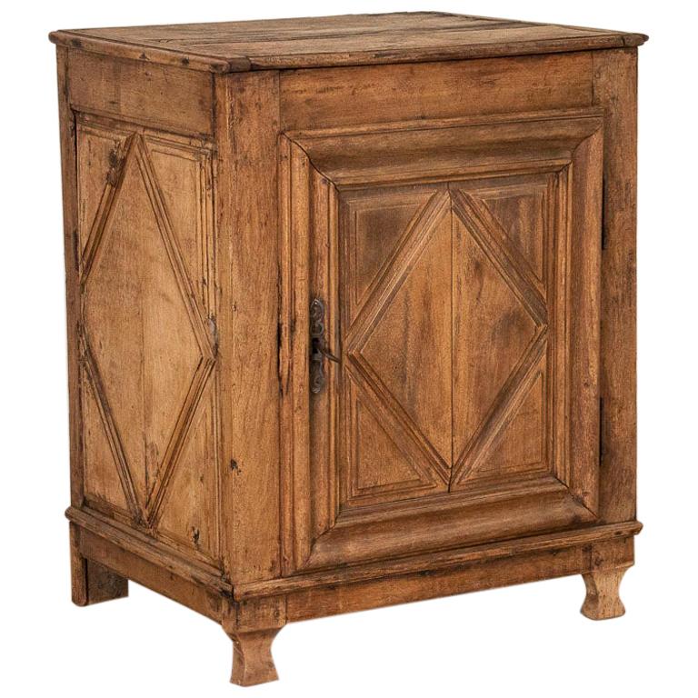 Antique French Oak with Diamond Detail in Door and Sides at 1stDibs