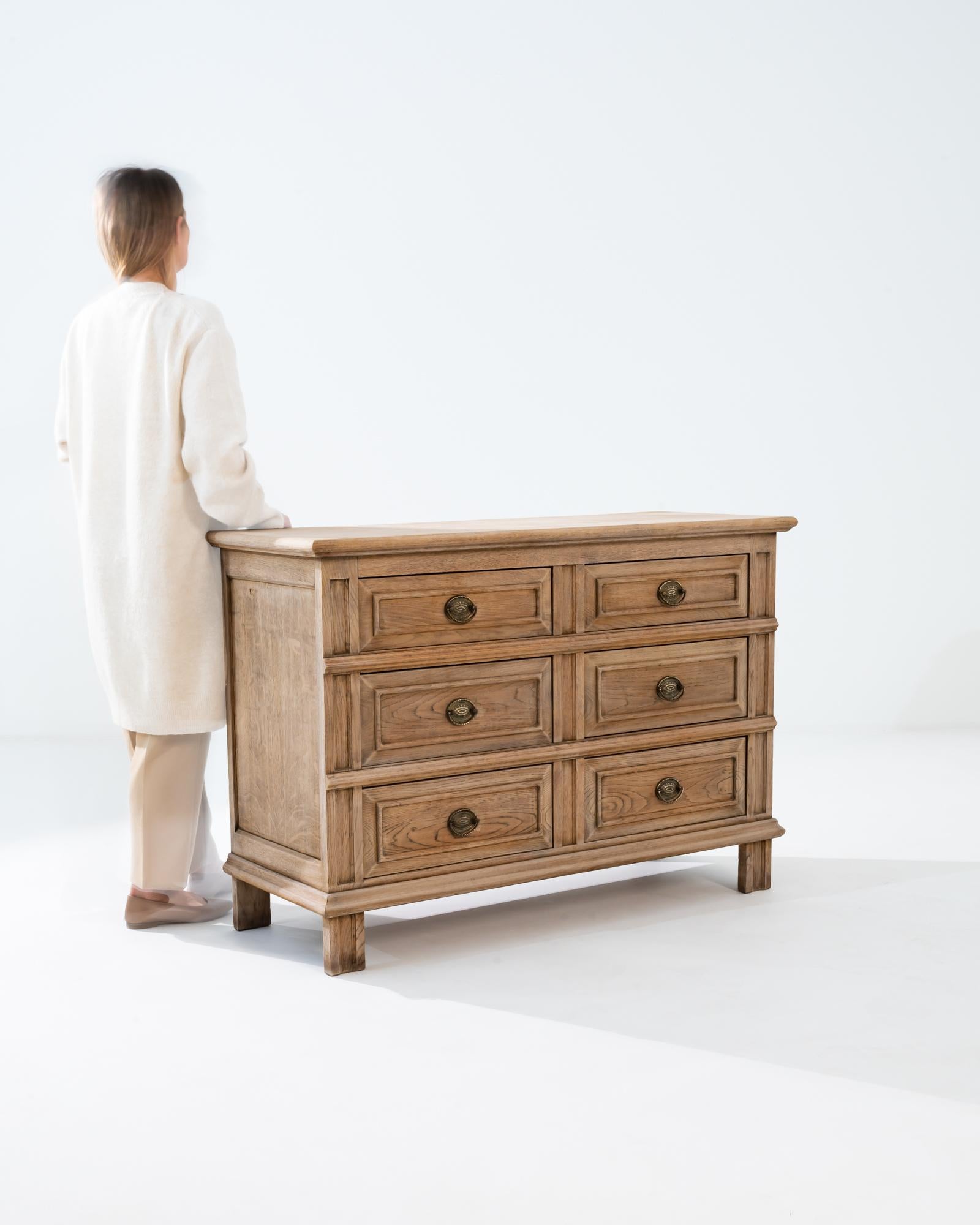 Bleached Antique French Oak Chest of Drawers