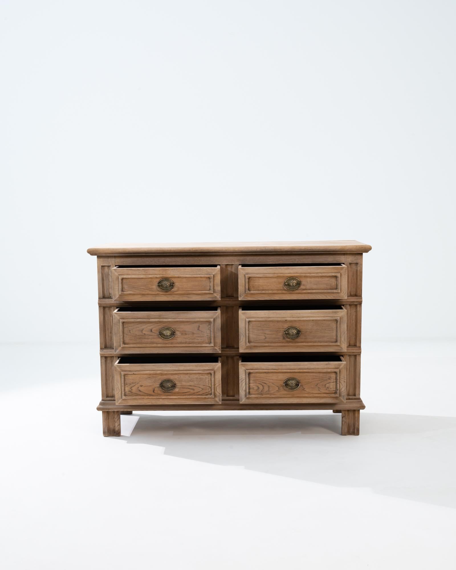 20th Century Antique French Oak Chest of Drawers