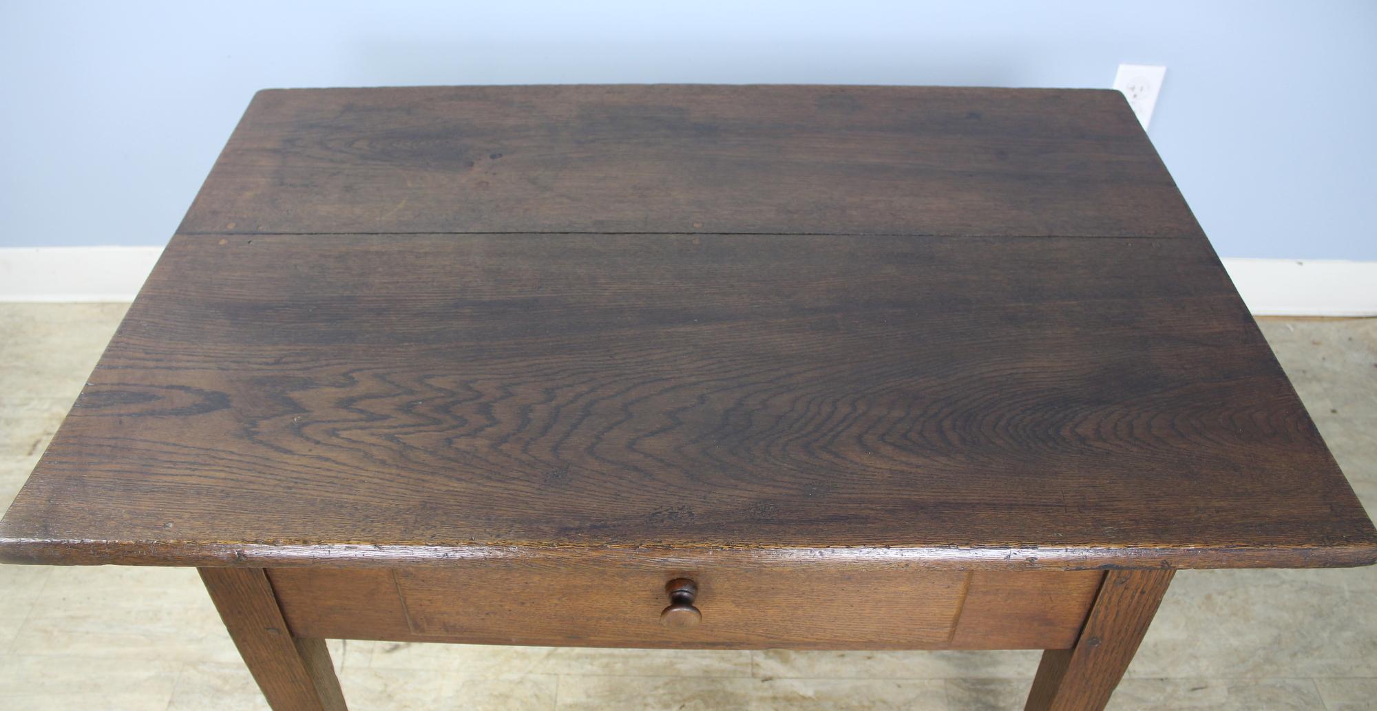 19th Century Antique French Oak Coffee Table For Sale