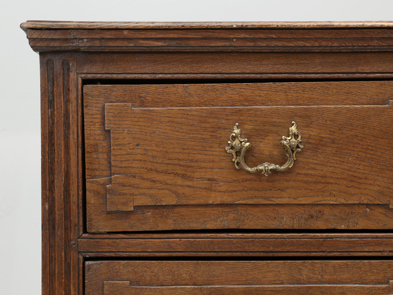 French Oak Commode, Chest of Drawers or Dresser circa 1800s Original Patina 9