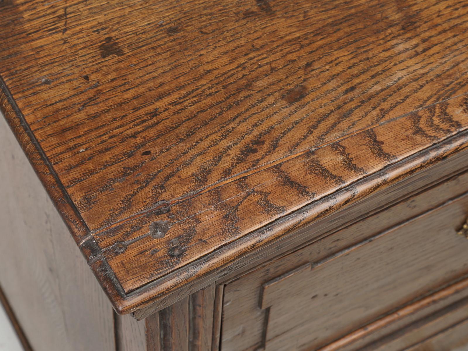 French Oak Commode, Chest of Drawers or Dresser circa 1800s Original Patina 2