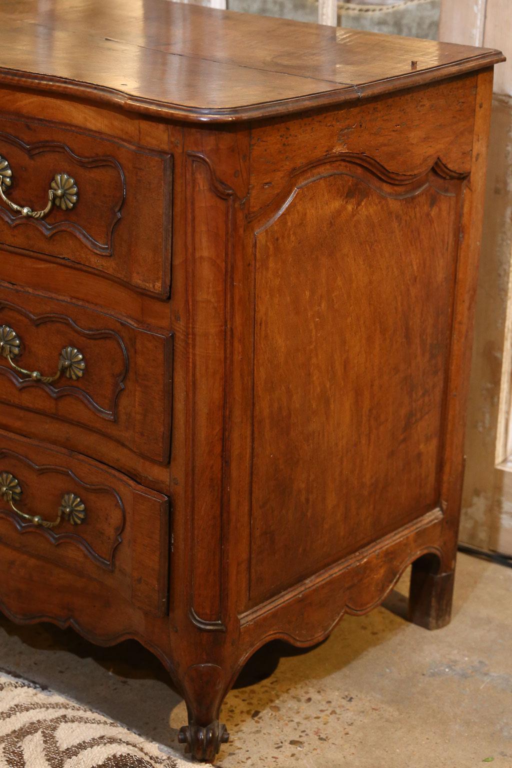 Brass Antique French Oak Commode