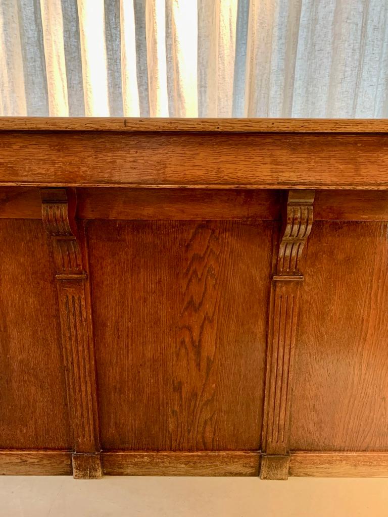Antique French Oak Counter with Drawers 1