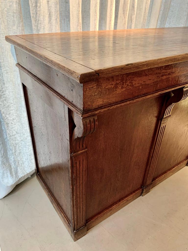 Antique French Oak Counter with Drawers 4