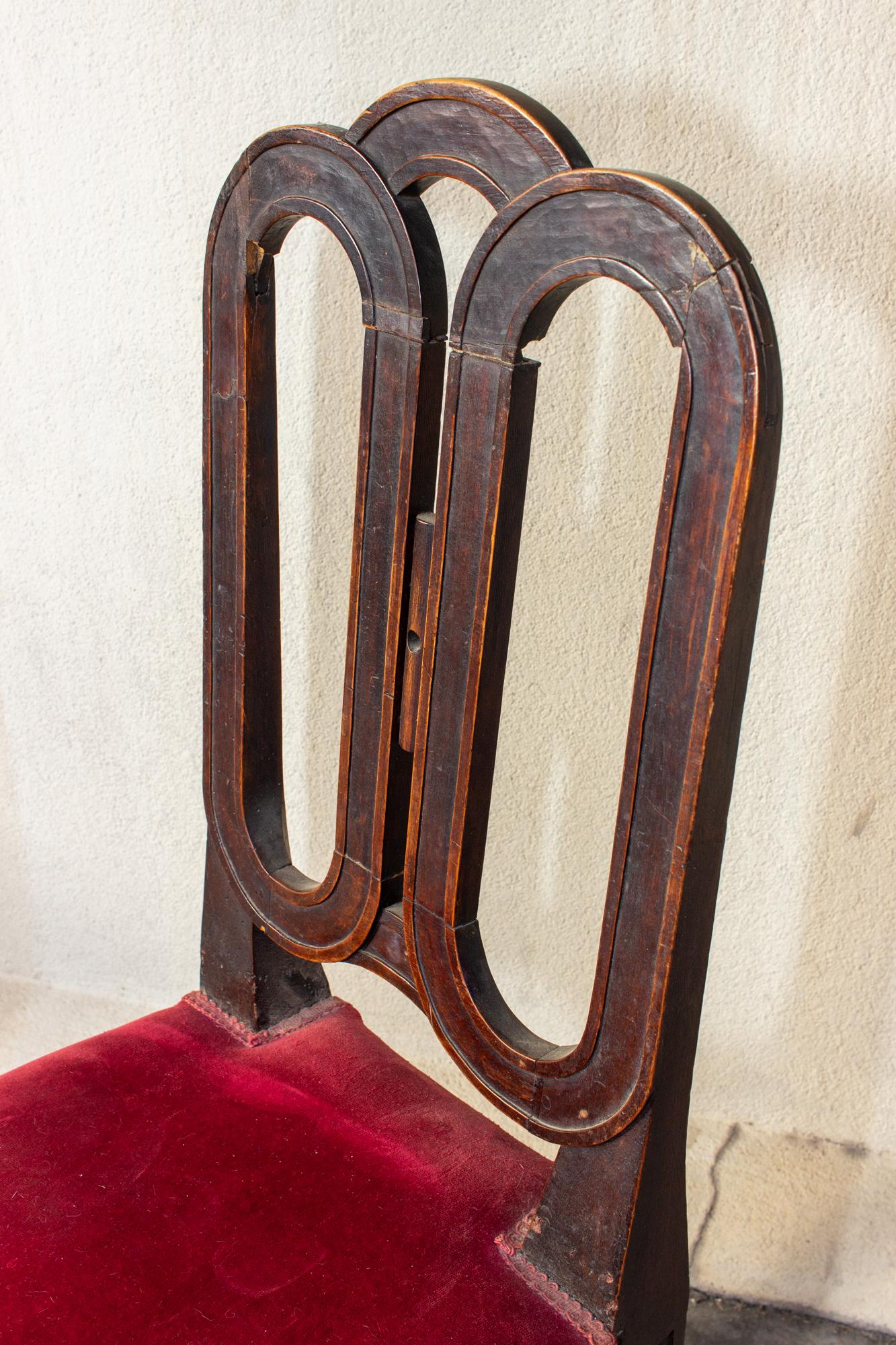 custom french oak wood dining chairs