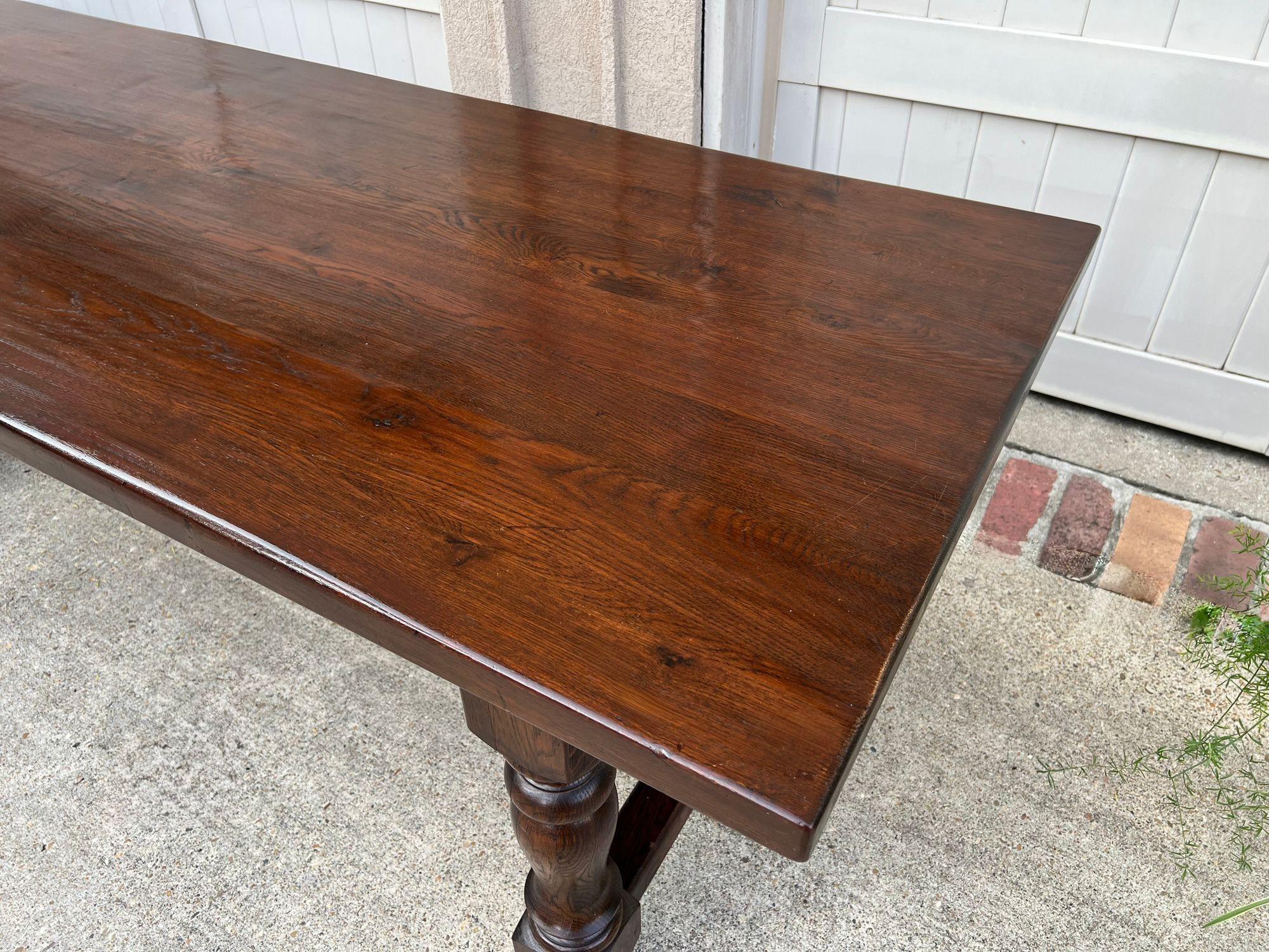 The Farm Antiques Farm Bakers Table Conférence Bureau Library Desk c1920 en vente 2