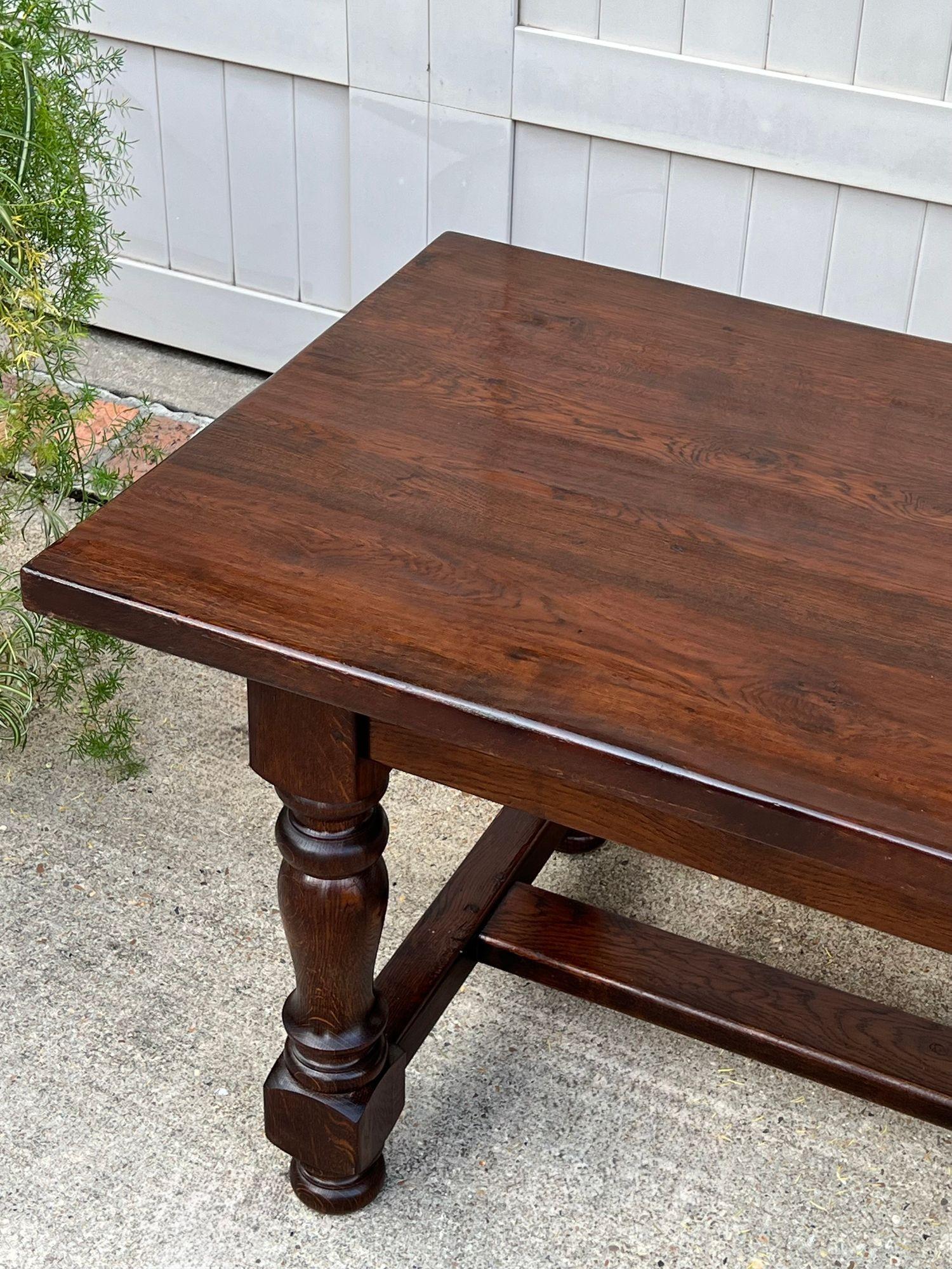 The Farm Antiques Farm Bakers Table Conférence Bureau Library Desk c1920 en vente 7
