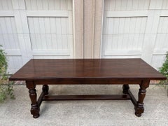 Antike französische Eiche Esszimmer Bauernhof Bäcker Tisch Konferenz Büro Bibliothek Schreibtisch c1920