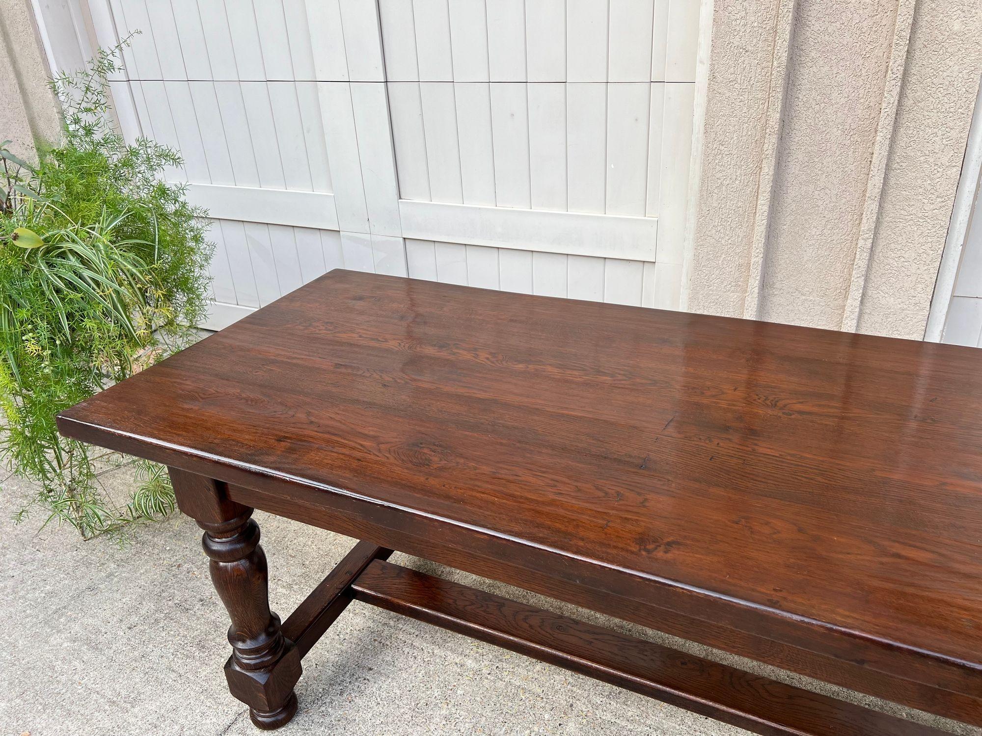 The Farm Antiques Farm Bakers Table Conférence Bureau Library Desk c1920 en vente 1
