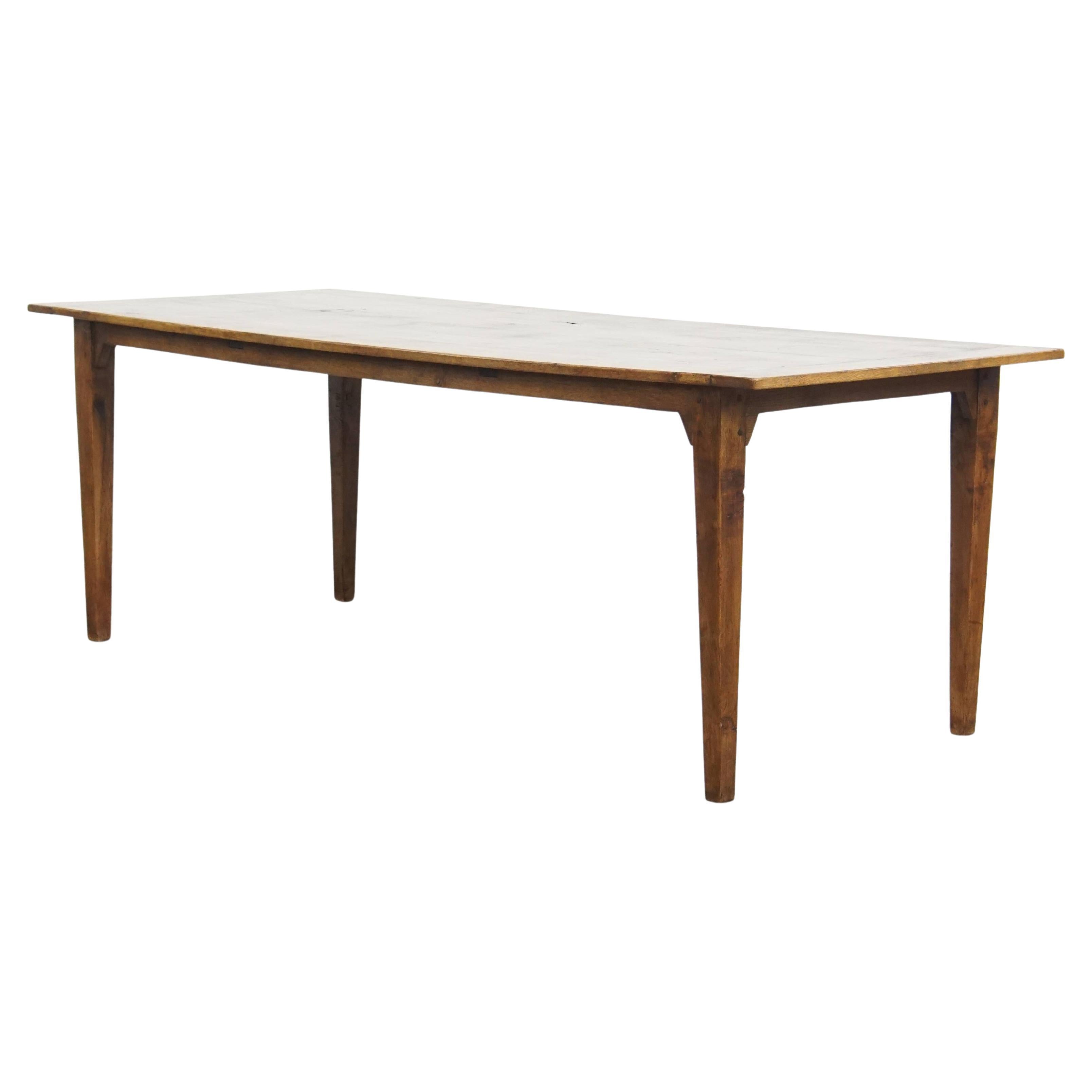 Antique French Oak Dining Table for 6 to 8 People
