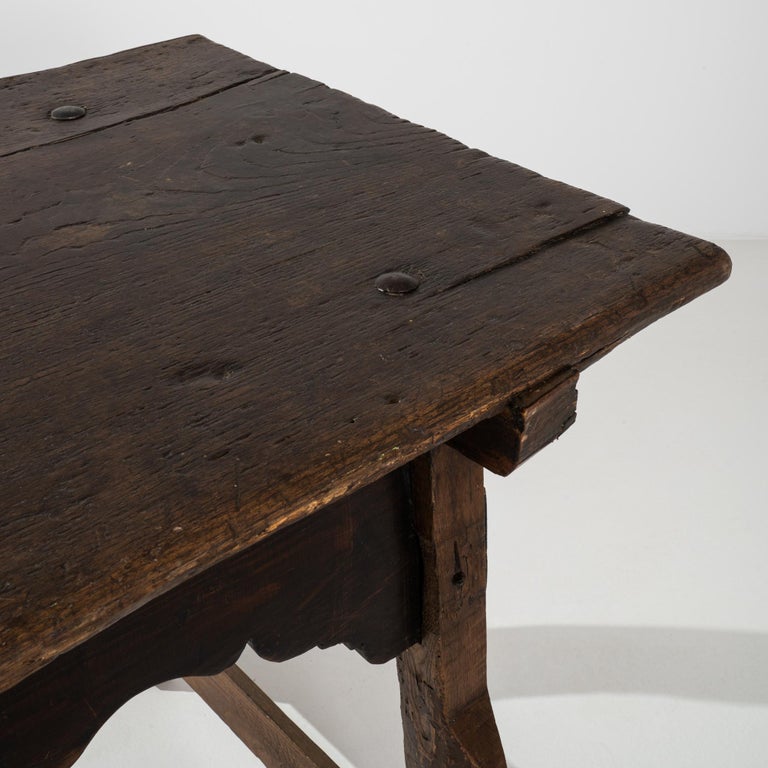 Antique French Oak Dining Table For Sale at 1stDibs