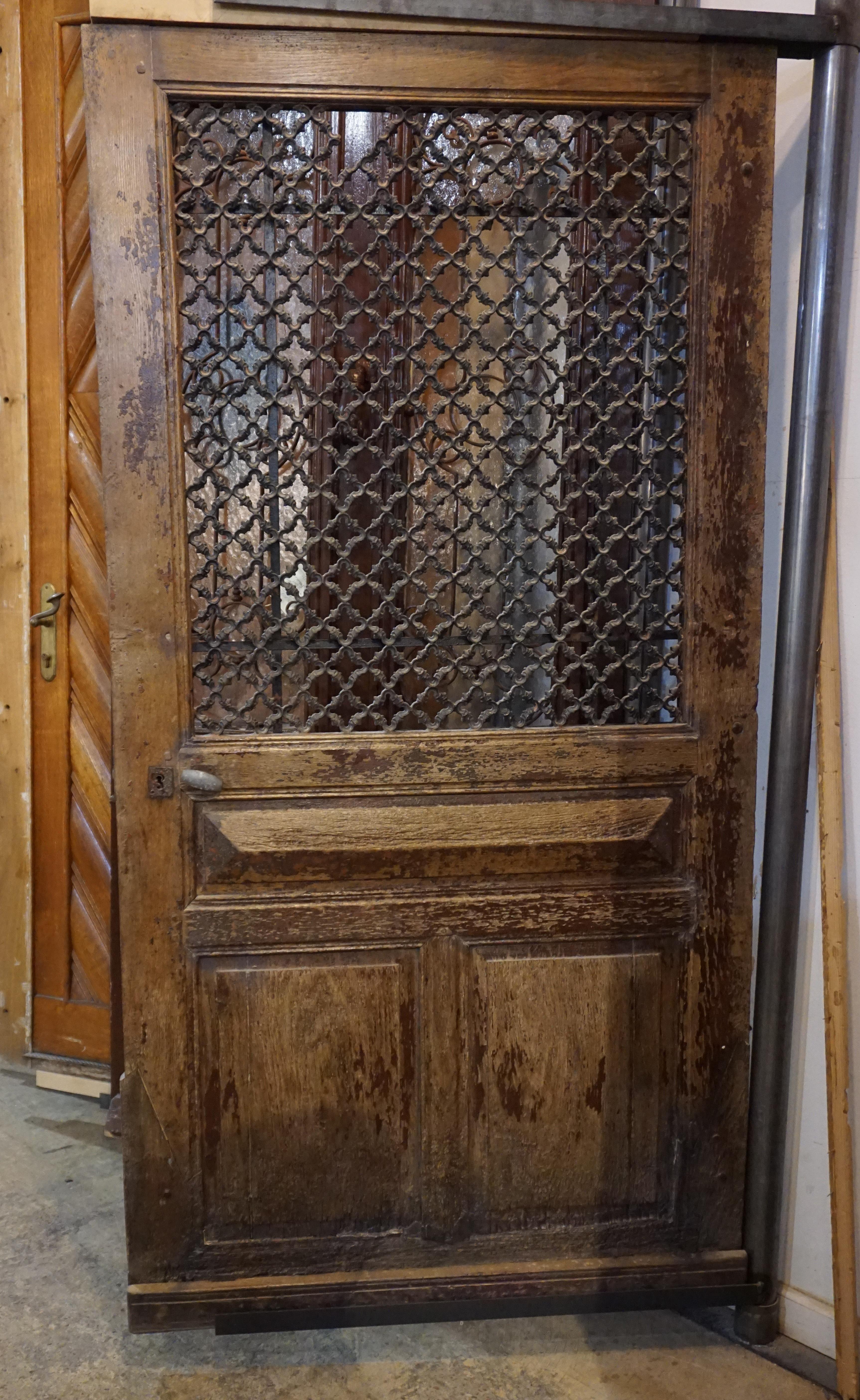Antique French Oak Door, circa 1870 1
