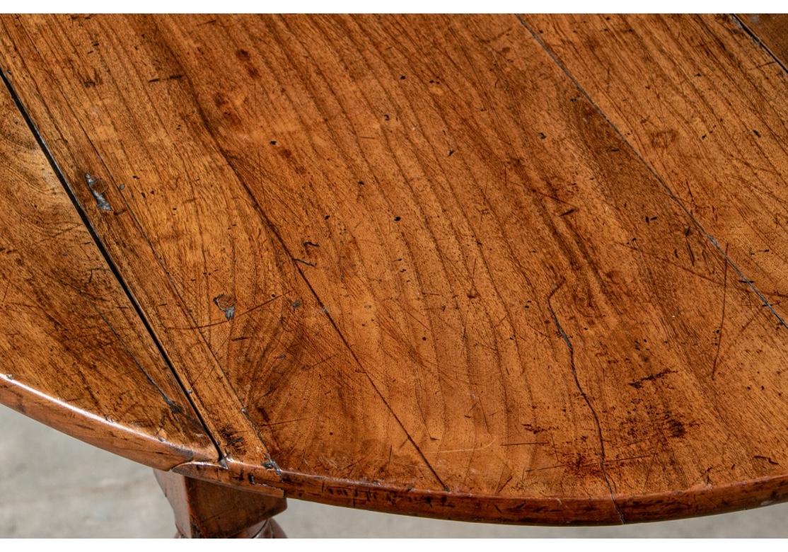 Antique French Oak Drop- Leaf Dining Table For Restoration 1