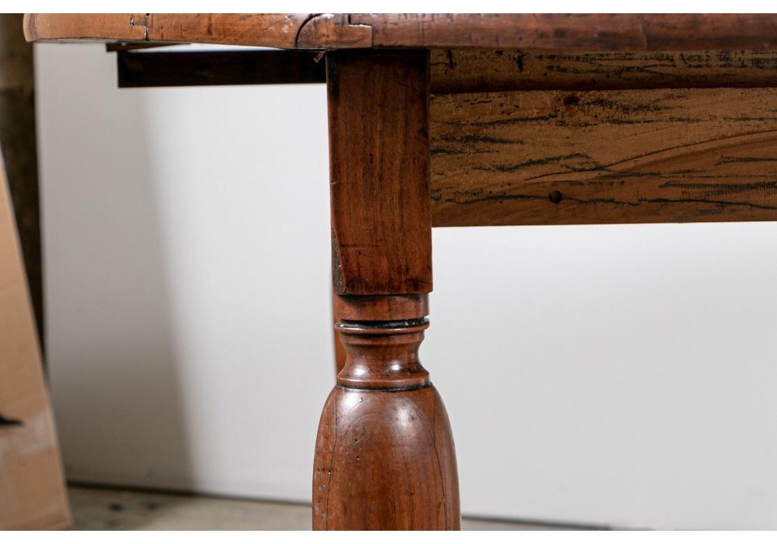 Antique French Oak Drop- Leaf Dining Table For Restoration 3