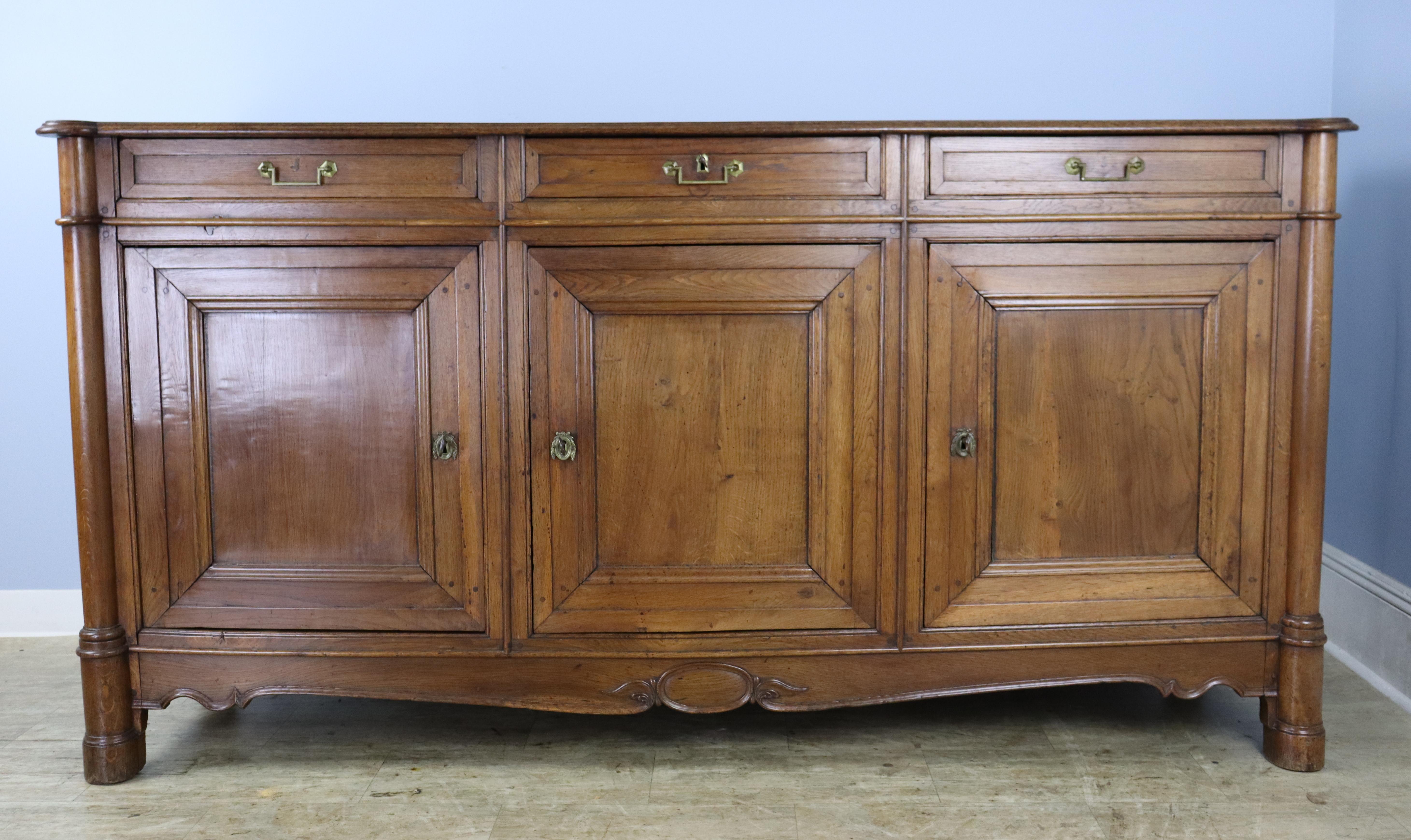Antique French Oak Enfilade In Good Condition For Sale In Port Chester, NY