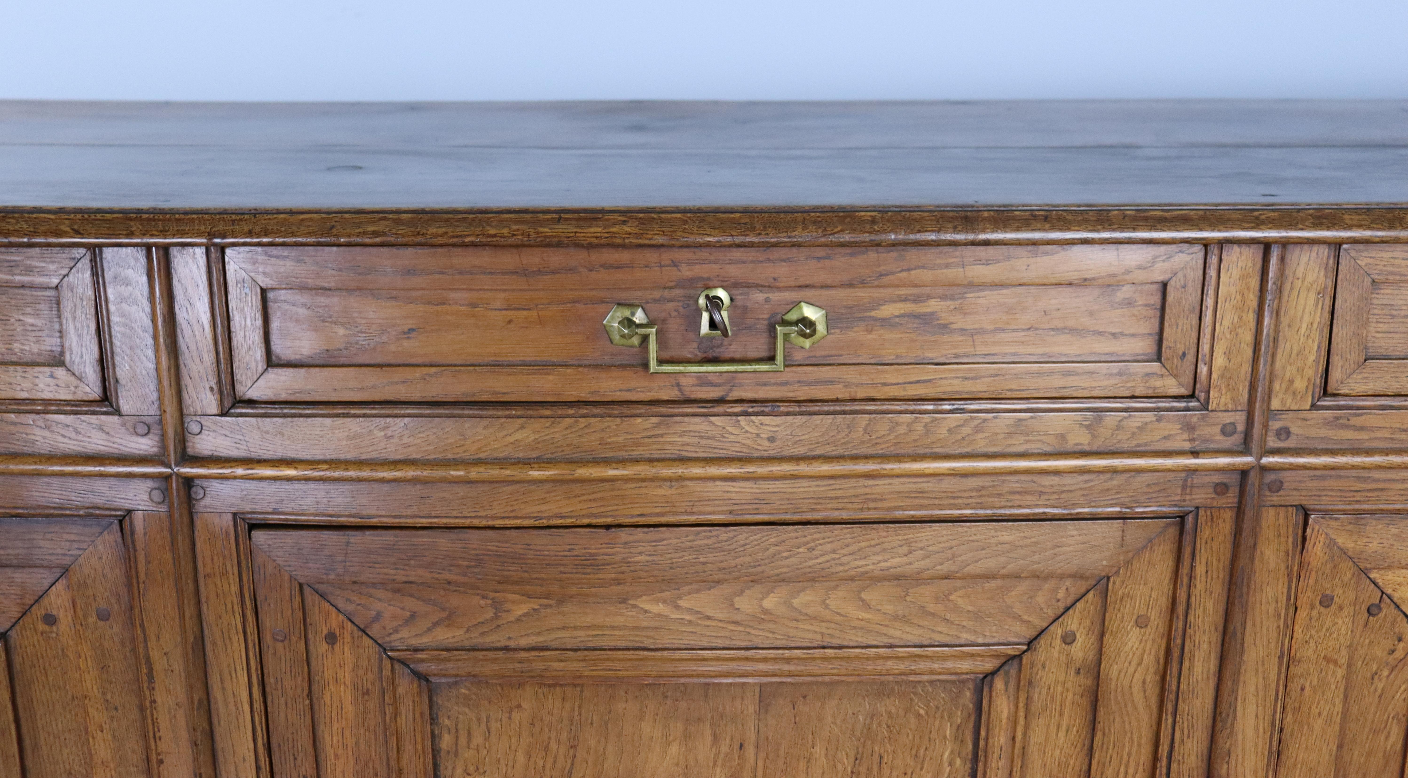 19th Century Antique French Oak Enfilade For Sale
