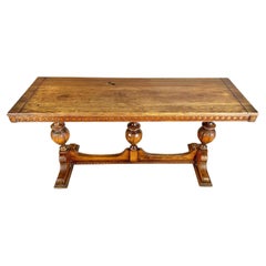 Antique French Oak Entry or Foyer Table