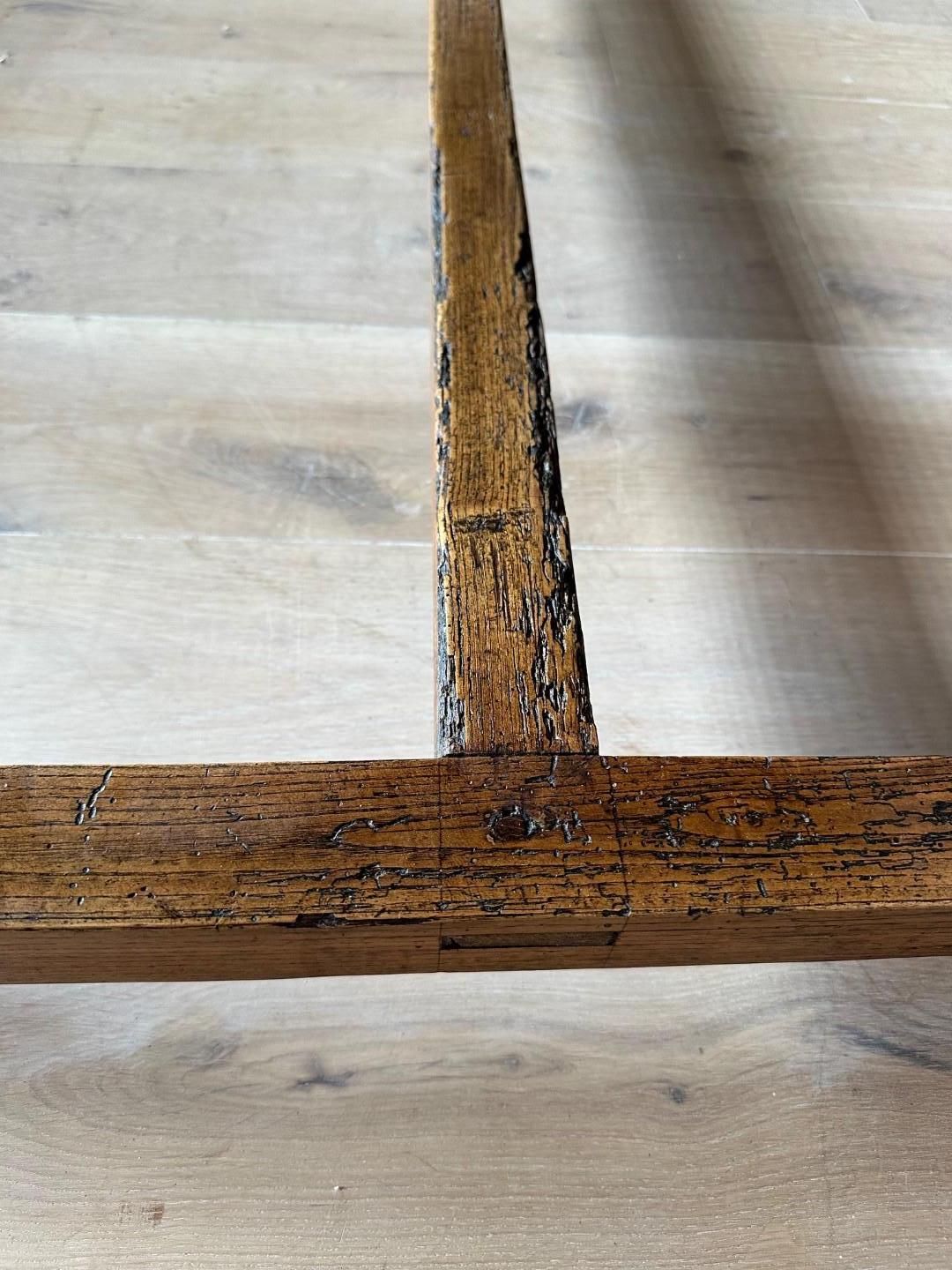 Antique French oak farmhouse table For Sale 2