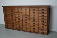 Antique French Oak Filing / Apothecary Cabinet by Chouanard, Ca 1910