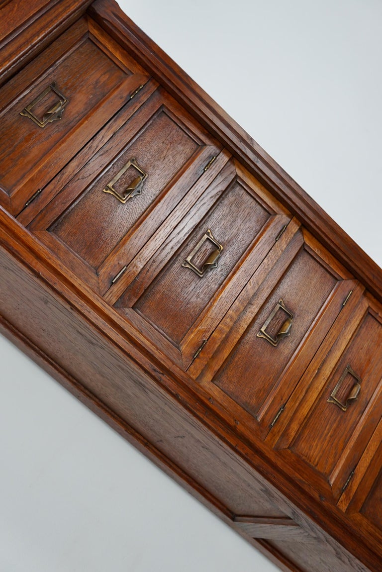 Antique French Oak Filing Folding Doors, Early 20th Century at 1stDibs