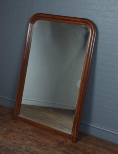 Antique French Oak Framed Mirror