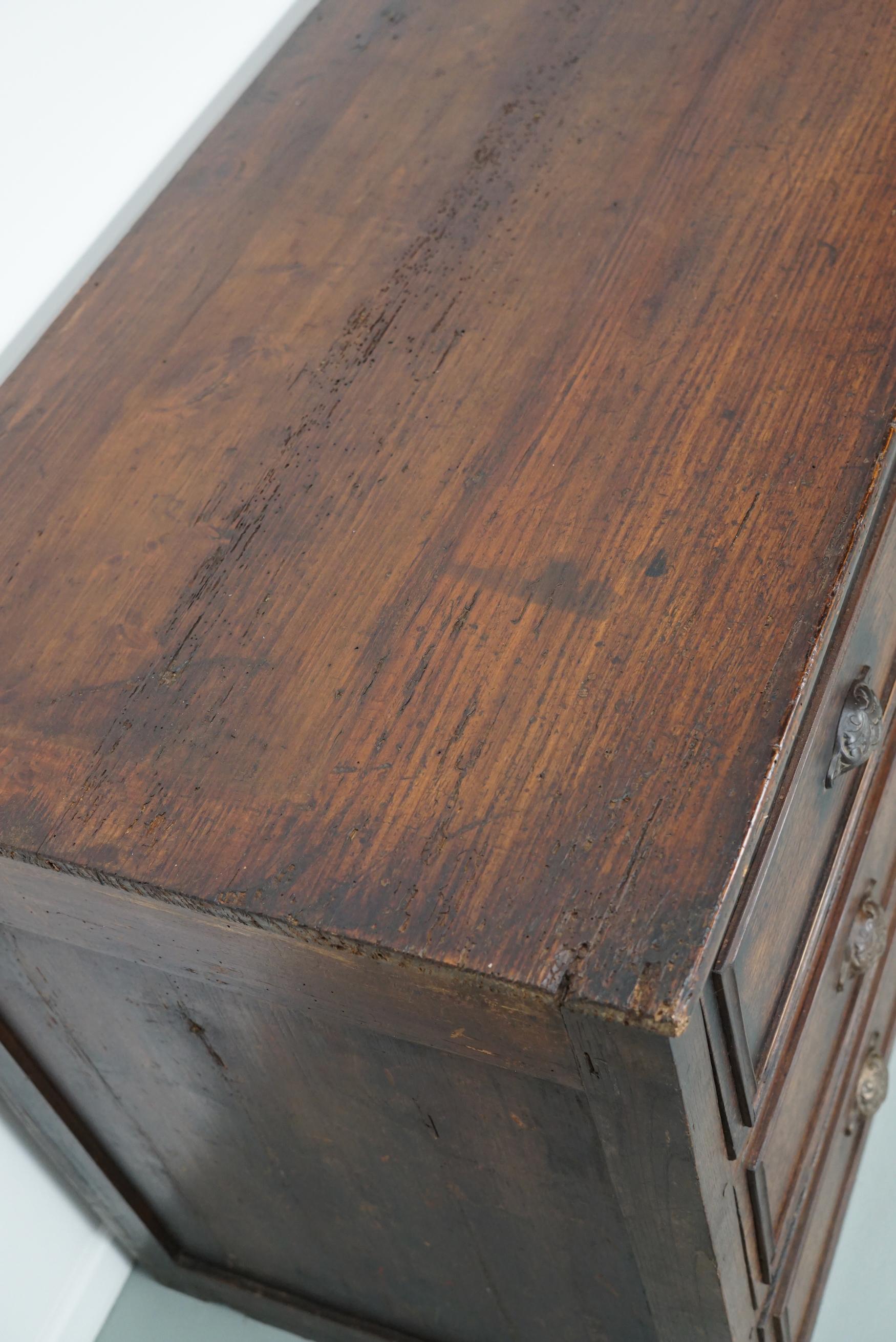 Antique French Oak & Fruitwood Apothecary / Filing Cabinet, Early 20th Century For Sale 6