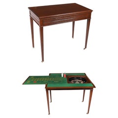 Tavolo da roulette Antique French in rovere francese, XIX secolo