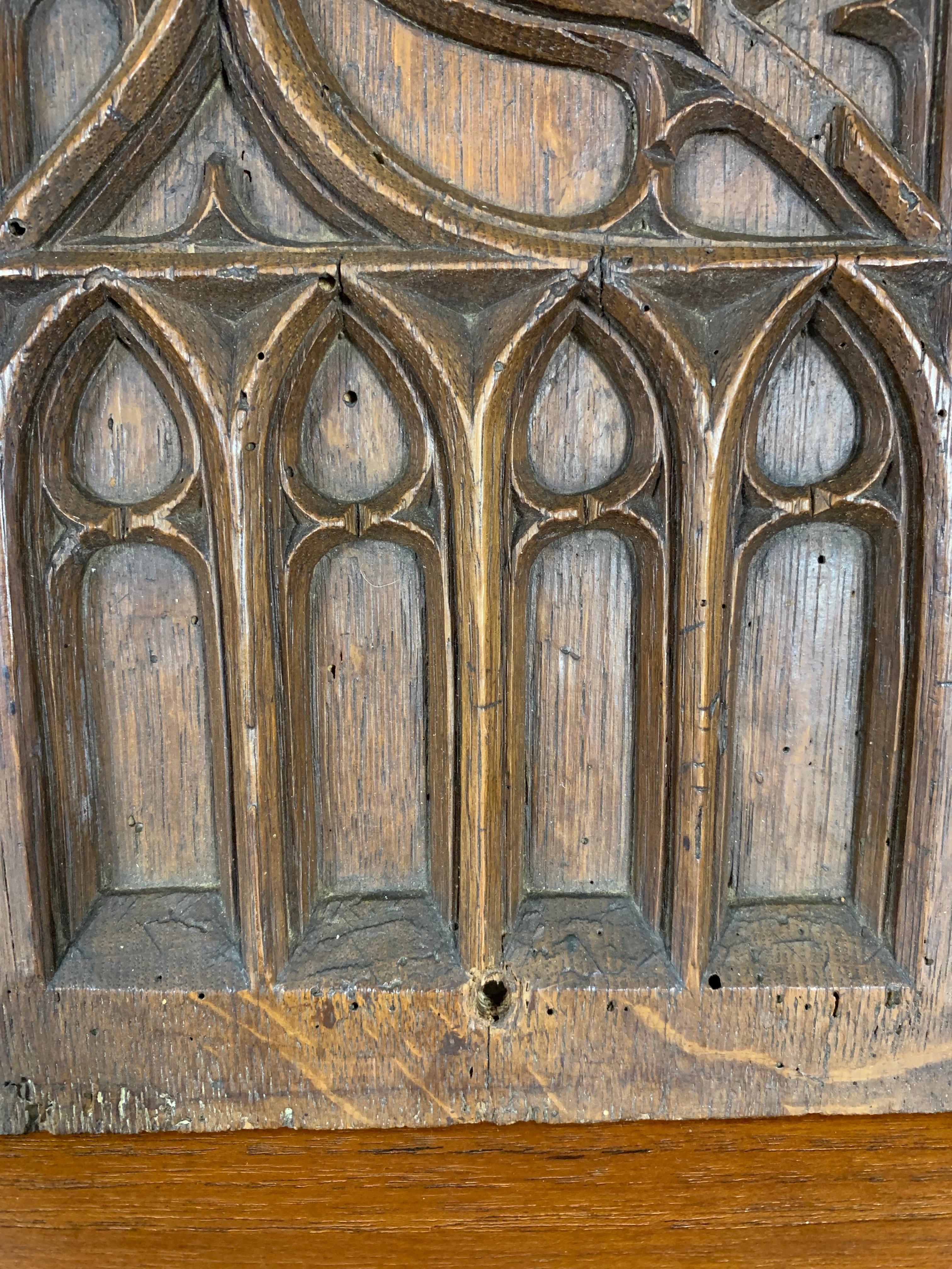 gothic wood paneling