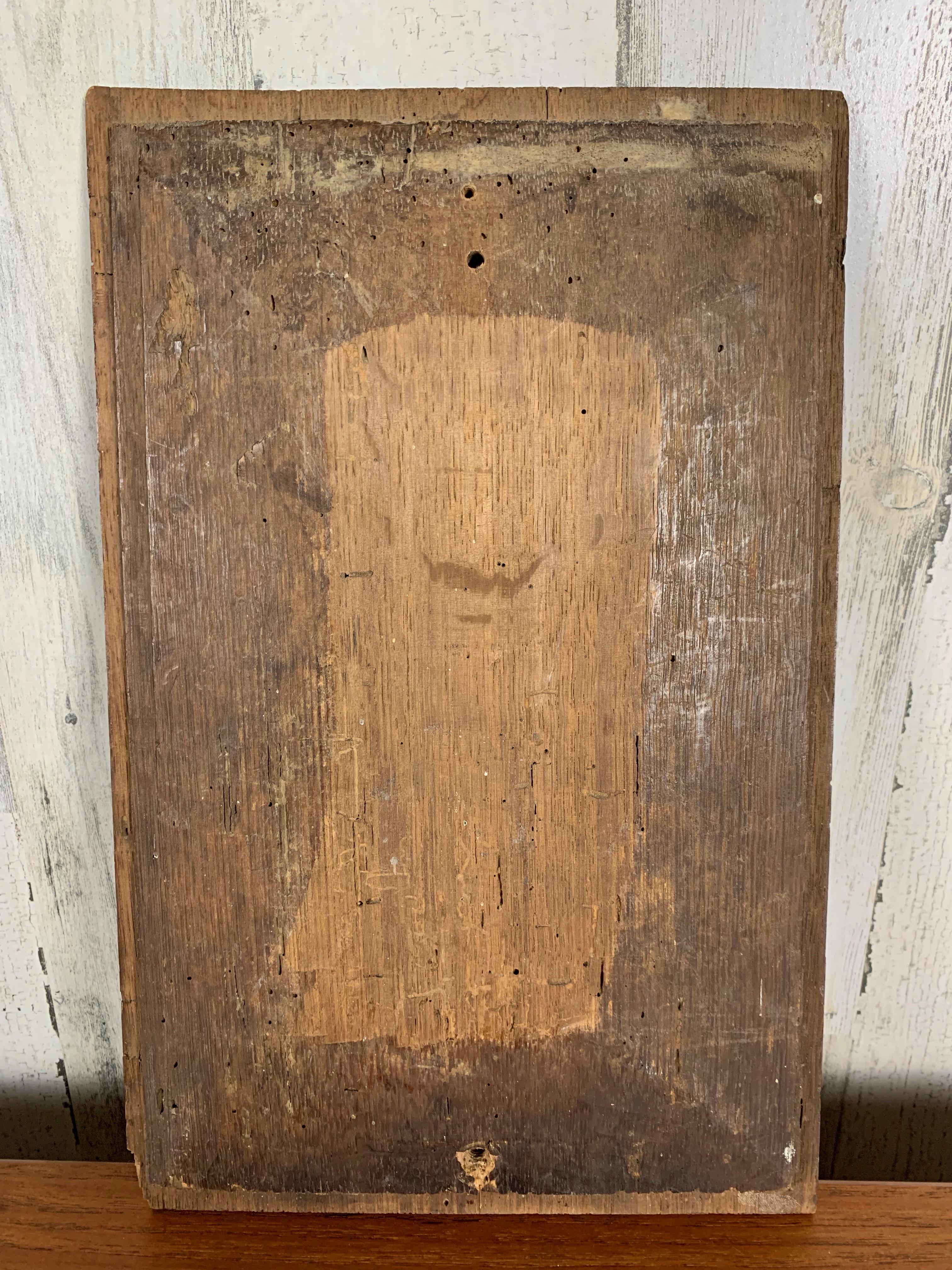 Antique French Oak Gothic Revival Panel In Good Condition For Sale In Denton, TX