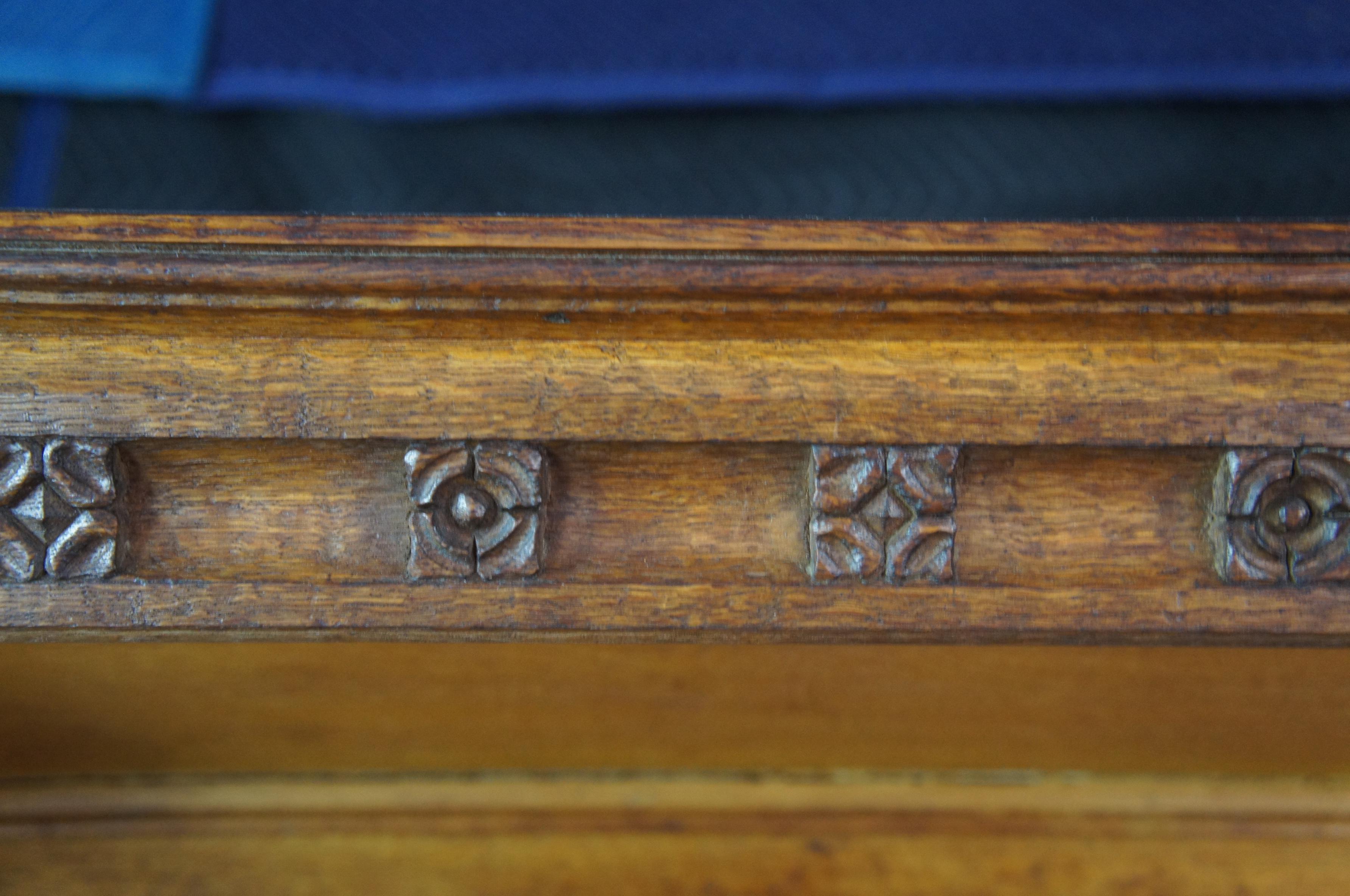 Antikes französisches Gotik-Revival Vaisselier-Barschrank/ Sideboard/ Sideboard aus Hutch-Leinen mit Klappdeckel im Angebot 2