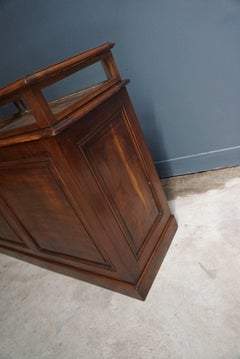 Antique French Oak Jewelers Shop Cabinet or Vitrine, circa 1900