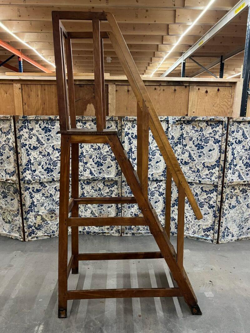 Antique French Oak Library Treppenstufen (Französisch) im Angebot