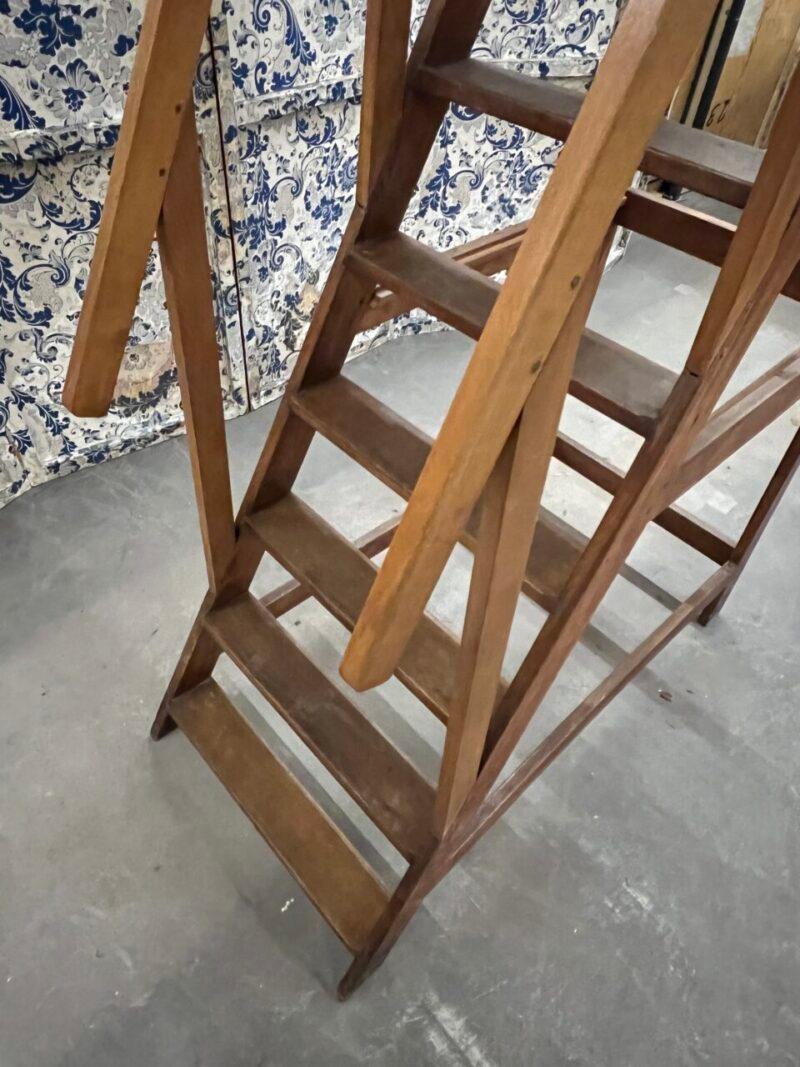 Antique French Oak Library Treppenstufen (Eichenholz) im Angebot