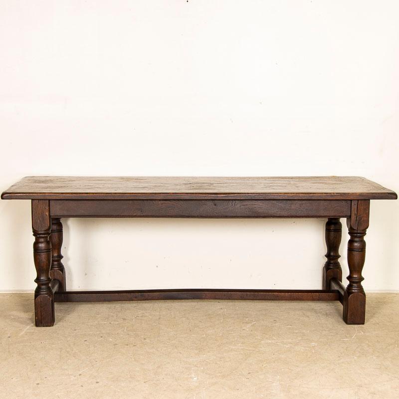 Antique French Oak Refectory Table Dining Table In Good Condition In Round Top, TX