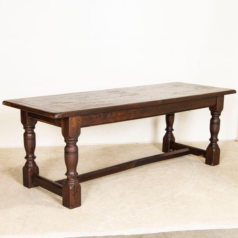 20th Century Antique French Oak Refectory Table Dining Table