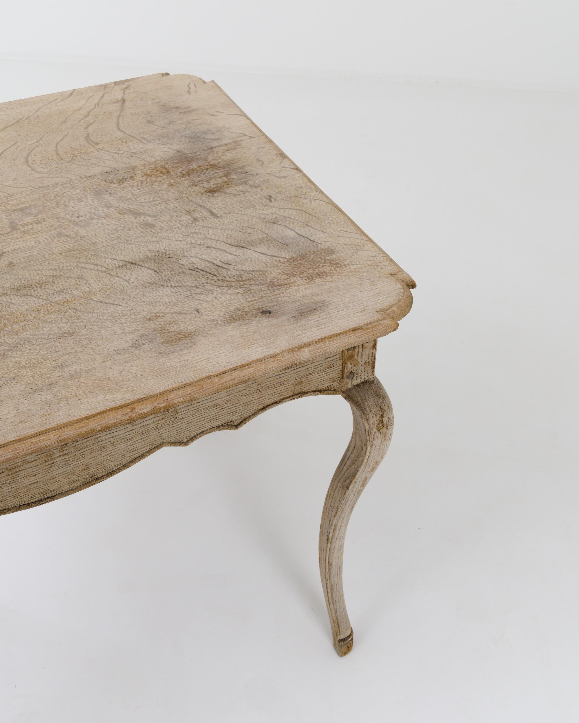 Antique French Oak Side Table 2