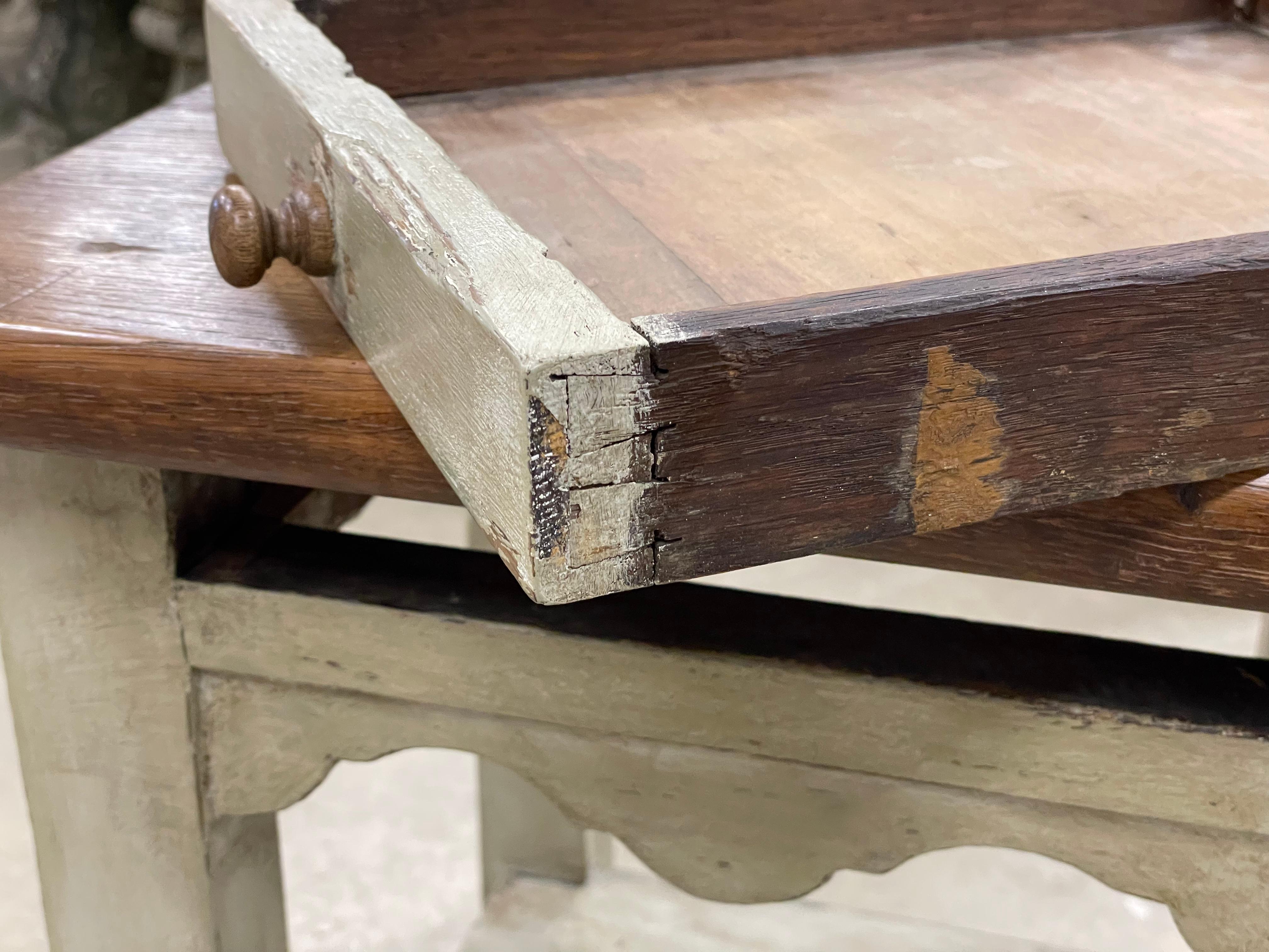 Antique French Oak Side Table For Sale 3