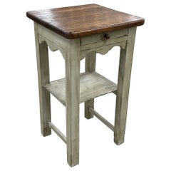 Antique French Oak Side Table