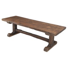 Antique Table à tréteaux en Oak French Patine d'origine volontairement laissée Rustique c1800