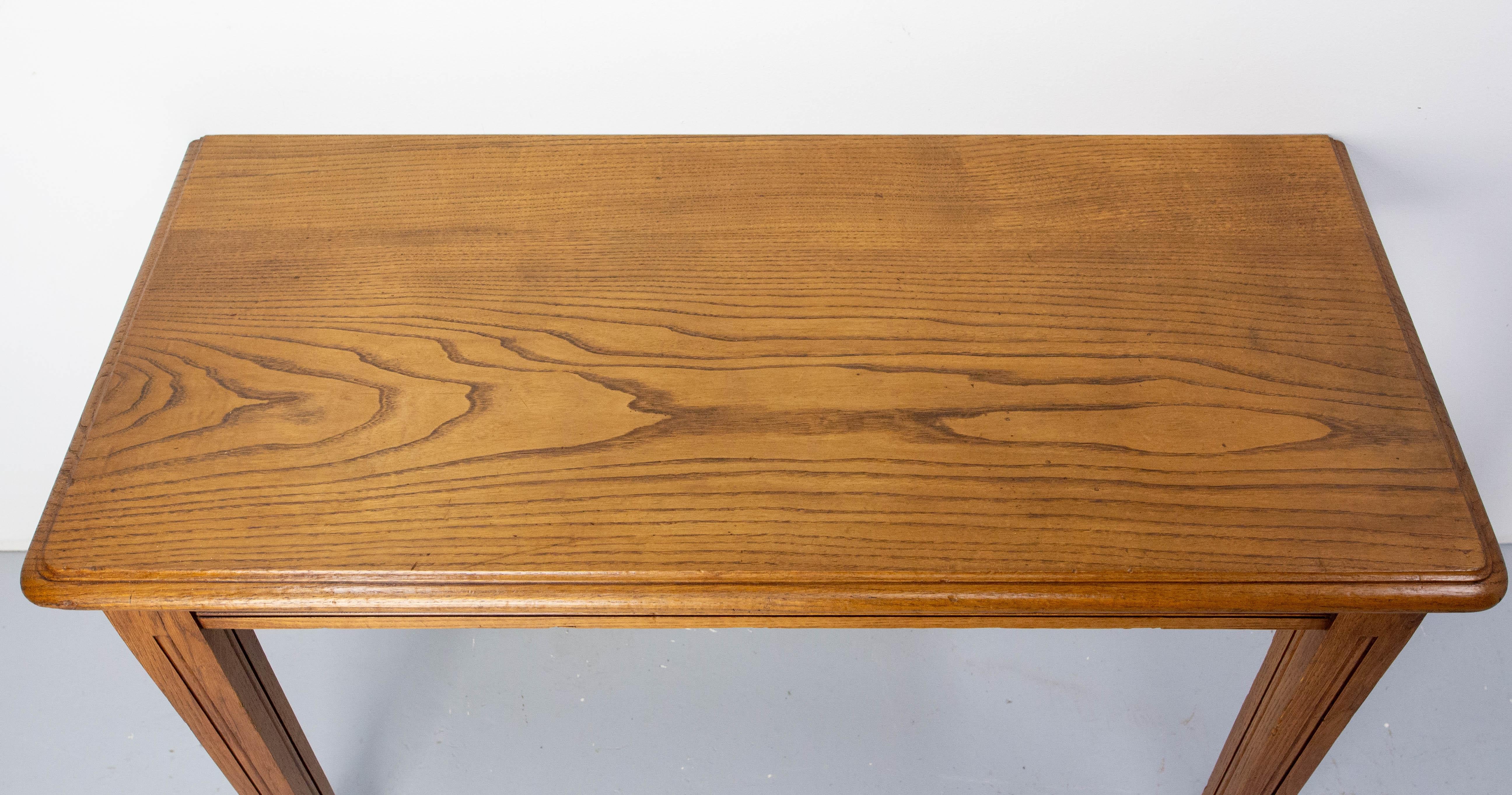 Antique French Oak Wall-Mounted Console Art Deco circa 1940 For Sale 3