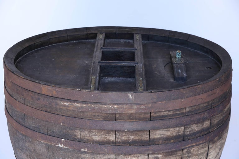 Antique French Oak Wine Barrel at 1stDibs