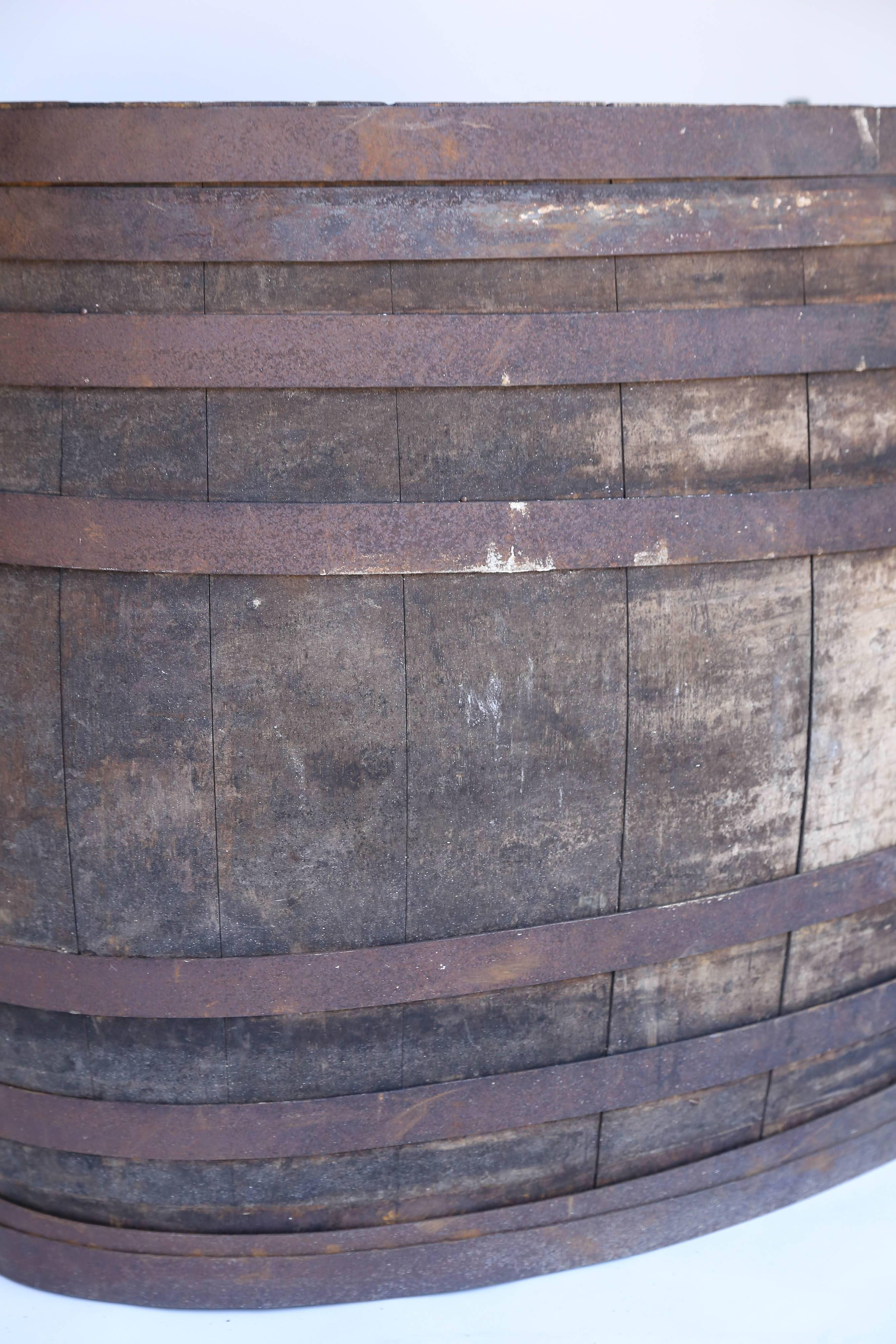 20th Century Antique French Oak Wine Barrel