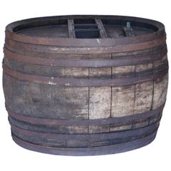 Antique French Oak Wine Barrel
