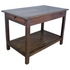 Antique French Oak Work Table