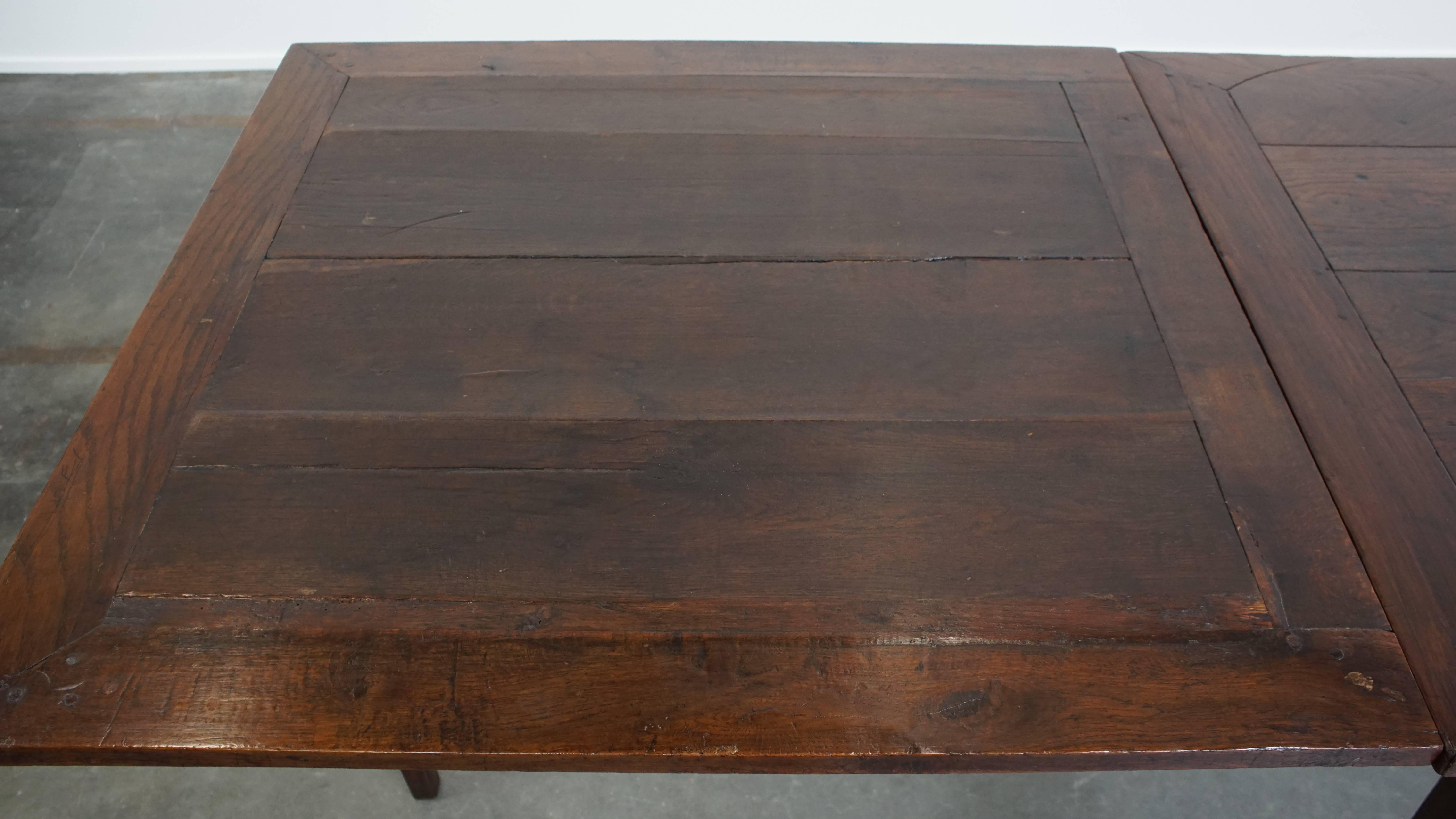 Hand-Crafted Antique French Oak XXL Dining Table from the Late 18th / Early 19th Century For Sale